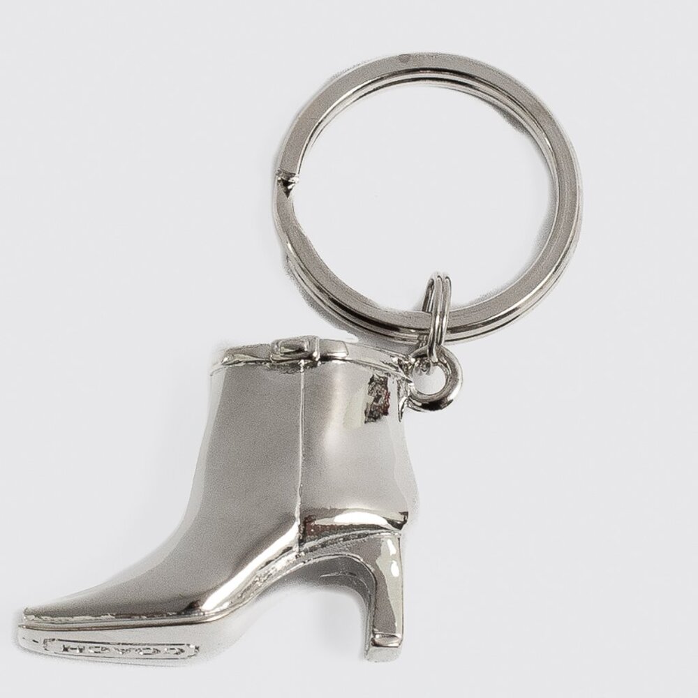 Rare Coach Silver Ankle Boot Keychain